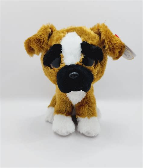 Vintage Ty Beanie Boo Brutus The Boxer Dog 6 Inch Etsy