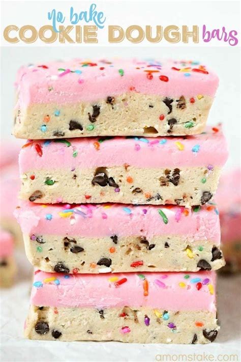 No Bake Cookie Dough Bars A Mom S Take