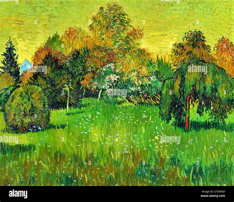 The Poets Garden 1888 Painting By Artist Gogh Vincent Van 1853 90