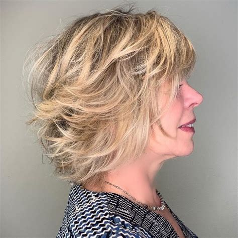 Over Shorter Feathered Blonde Hairstyle Modern Hairstyles Modern