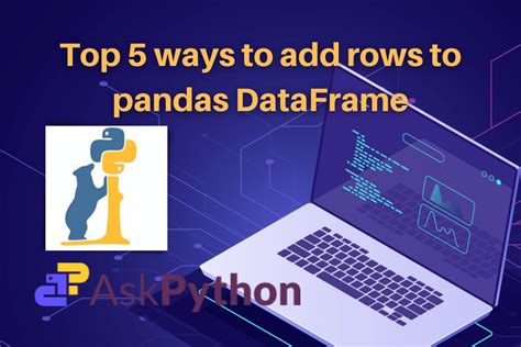 5 Easy Ways To Add Rows To A Pandas Dataframe Askpython