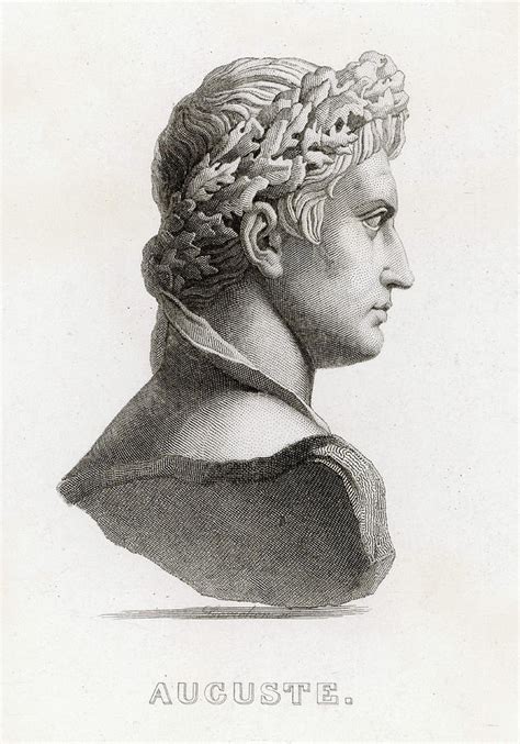 Augustus Roman Emperor Date Drawing By Mary Evans Picture Library