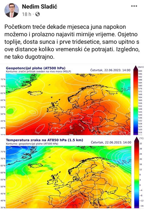 Pogledajte Kakvo Nas Vrijeme O Ekuje Do Kraja Lipnja Neum Online