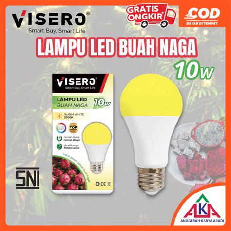 Jual VISERO Bohlam Lampu LED Buah Naga Dragon Fruit 10W E27 Shopee