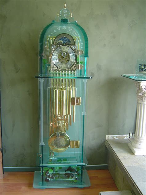 Glass Grandfather Clocks Jordan Glass Art