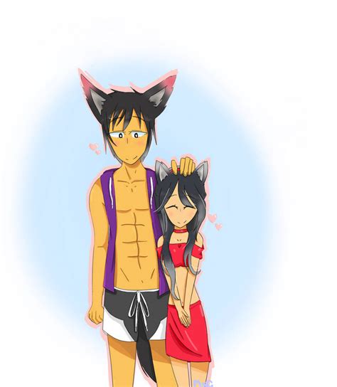 Aaron and Aphmau by mythicalxcreatures on DeviantArt