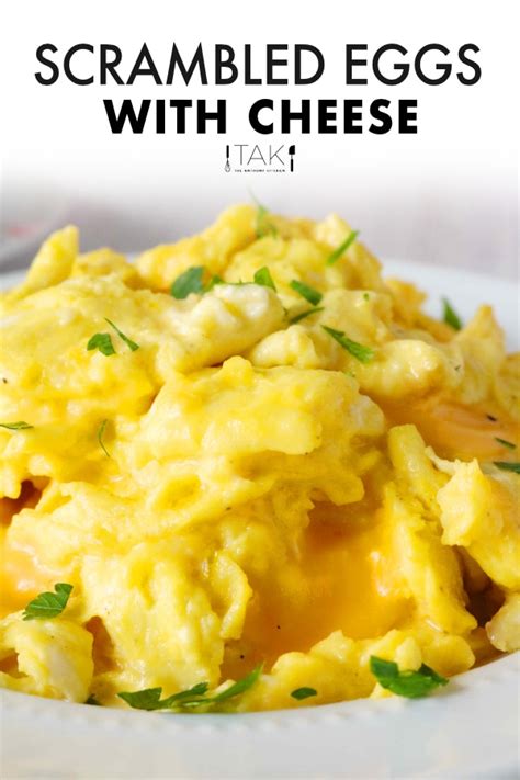 Scrambled Eggs With Cheese - The Anthony Kitchen