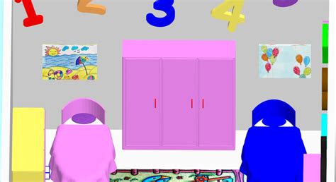 3d Cartoon Bedroom Model Turbosquid 2188389