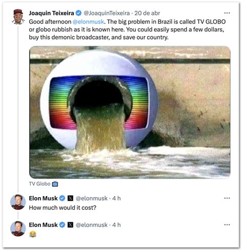 Elon Musk Questiona Quanto Custaria Comprar A Rede Globo