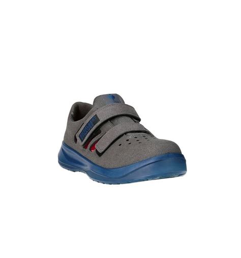 S1p Safety Sandals Es Banco Anthracitealkaliblue Strauss