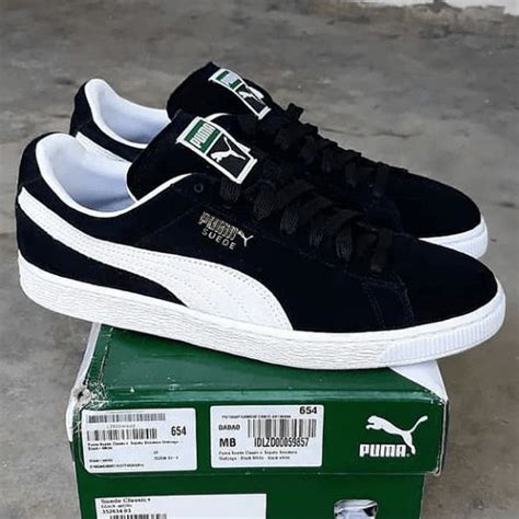 Tenis Puma Suede Classic Skatista Masculino Preto E Branco Unissex 34