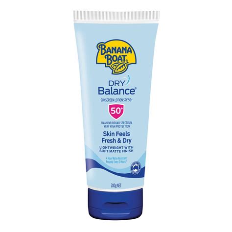 Buy Banana Boat Spf 50 Dry Balance Sunscreen Lotion 200g Online At