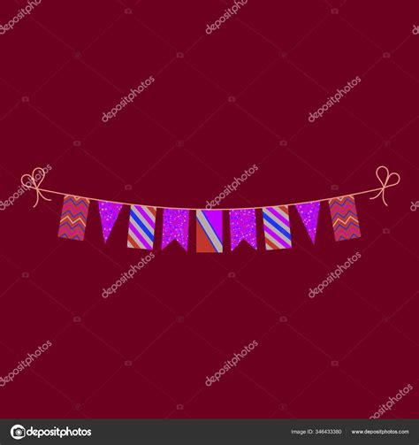 Decorations Bunting Flags Tanzania National Day Holiday Flat Design ...