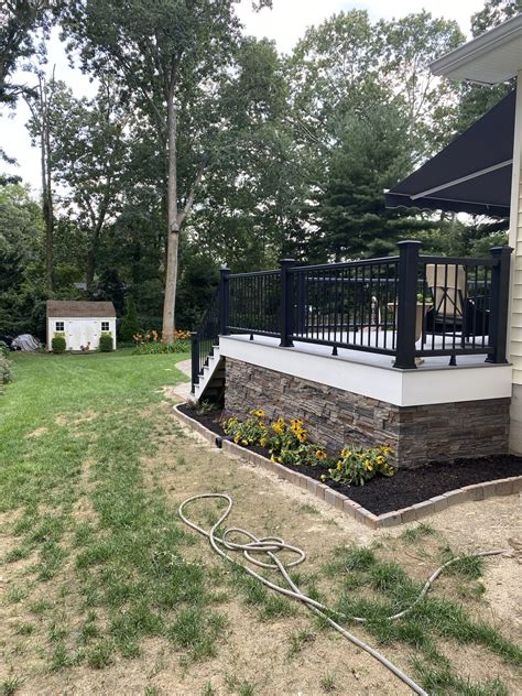 Jims Stacked Stone Deck Skirting Diy Project Genstone