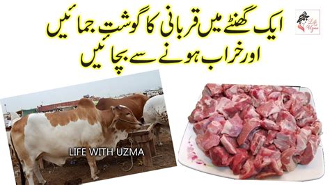 Qurbani Ka Gosht Mehfooz Kerne Ka Tarika Life With Uzma Youtube