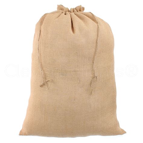 Cleverdelights 12 X 20 Burlap Bags With Natural Jute