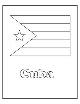 Hispanic Countries Flag Coloring Pages Hispanic Heritage Month Activities