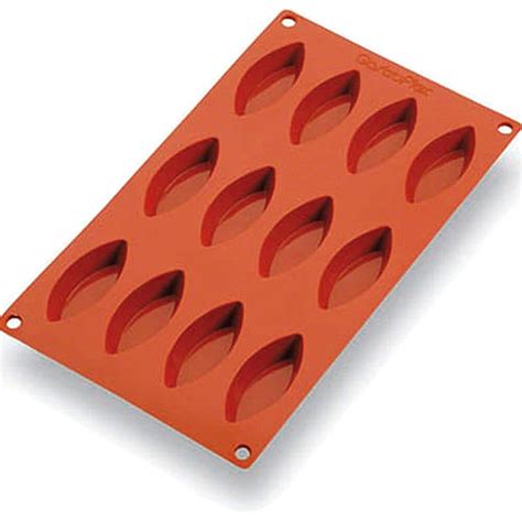 Silicone Gastroflex Pointed Oblong Baking Mold 257980 Matfer Bourgeat