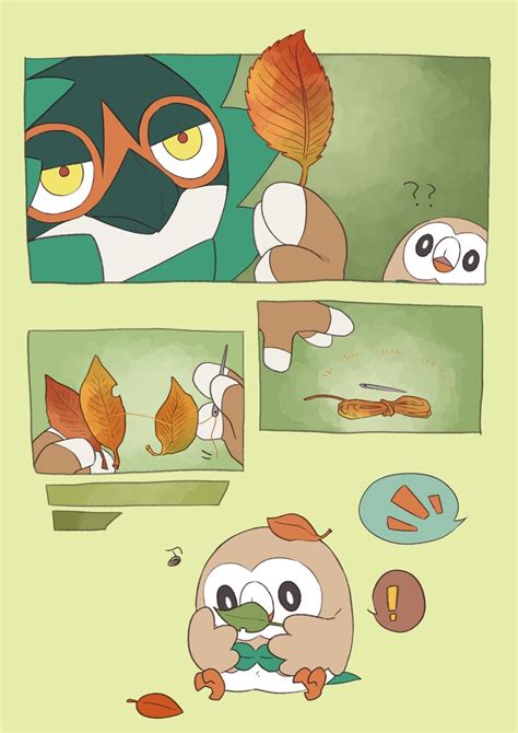 Rowlet And Decidueye Pokemon Drawn By Pkpokopoko3 Danbooru