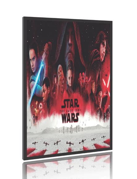 Quadro Pôster Filme Star Wars os Últimos Jedi M2 60x90 Elo7