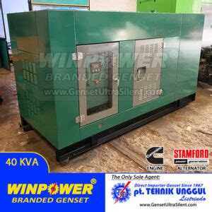 Genset Cummins Kva Silent Stamford Wp Ccc By Winpower Jual