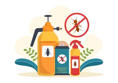 Pest Control Service With Exterminator Of Insects Sprays And House