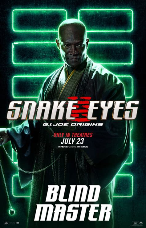 SNAKE EYES EL ORIGEN personajes Web de cine fantástico terror y