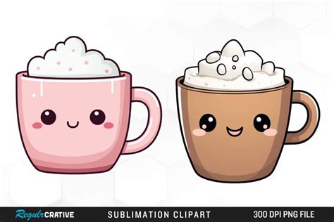 Cute Christmas Hot Cocoa Cup Clipart