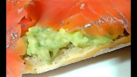 Almuerzos Saludables Bocadillo De Aguacate Y Salmon Ahumado YouTube