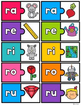 Letra R Sílabas con R ra re ri ro ru Spanish Letter of the week