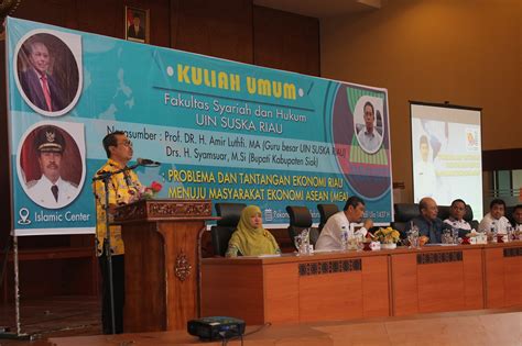 Kuliah Umum Fakultas Syariah Dan Hukum Menuju Masyarakat Ekonomi Asean