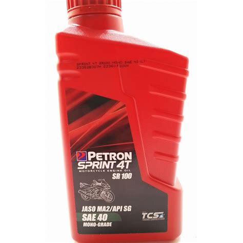 Petron Sprint T Sr Mono Grade Motorcycle Oil Sae Liter Shopee