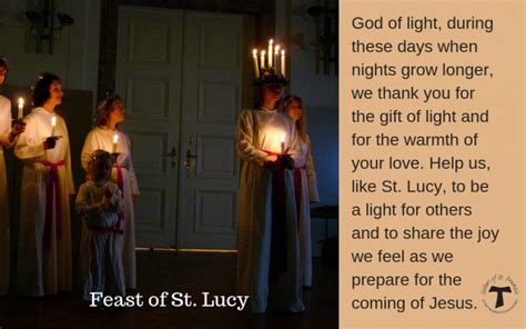 Feast of St. Lucy – Sisters of Saint Francis of the Neumann Communities