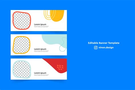 Modern Colorful Banner Template Set Graphic By Ninon Creative Fabrica