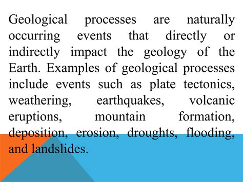 Geologic Processes And Hazards Pptx