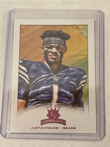 Panini Chronicles Justin Fields Gridiron Kings Rc Gk Chicago