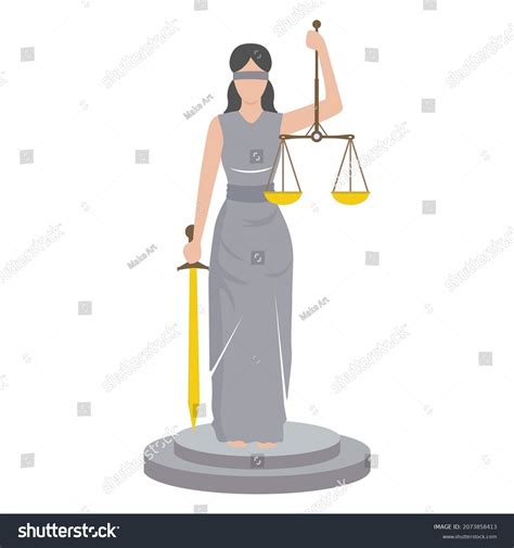 God Of Justice Themis Femida With Scales And Royalty Free Stock