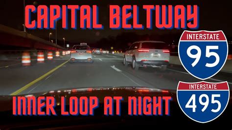 Interstate Capital Beltway Inner Loop Virginia Into Maryland