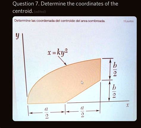 Solved Determine The Coordinates Of The Centroid Of The Shaded Area