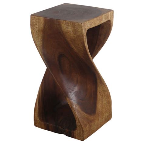 Haussmann® Original Wood Twist Stool 12 X 12 X 23 In High Etsy