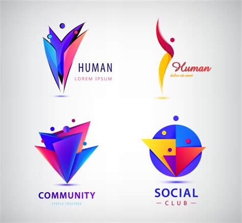 Human Resources People Search Hr Logo Royalty Free Vector