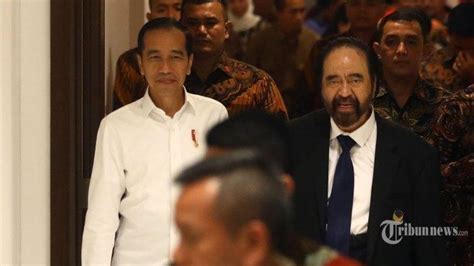 Kata Jokowi Soal Pertemuannya Dengan Surya Paloh Pertemuan Politik