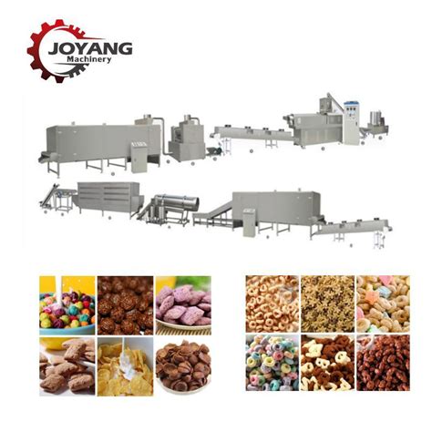 Extruded Crispy Chocolate Cereal Choco Shell Snack Food Making Machine