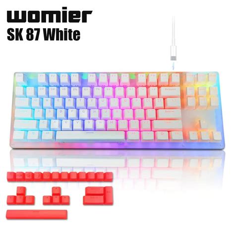 Womier K Mechanical Keyboard Hotswap Layout Dual Rgb Backlit