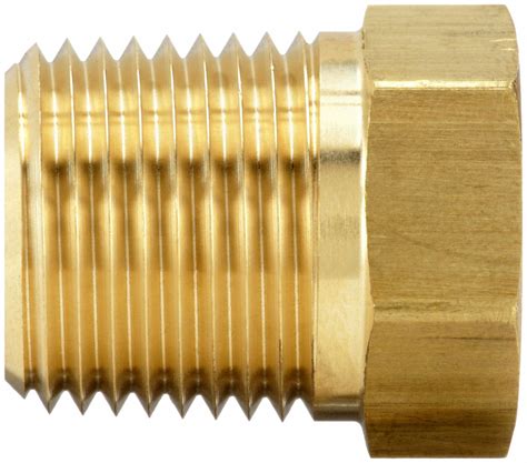 Parker Reducing Adapter Brass 3 8 In X 1 4 In Fitting Pipe Size Male