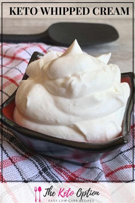 Fluffy And Delicious Keto Whipped Cream Recipe