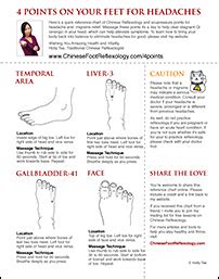 Points On Your Feet For Headaches And Migraines