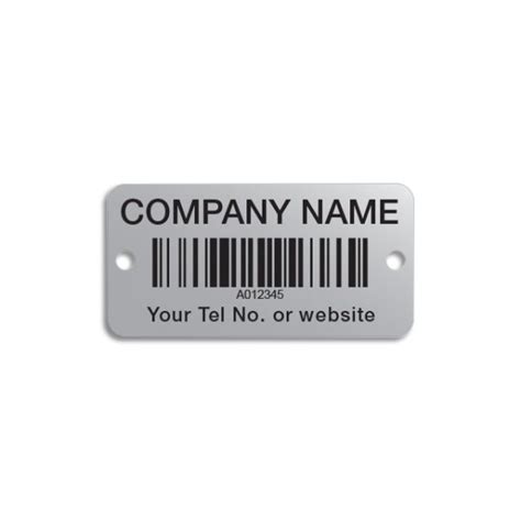 Aluminium Barcode Labels 50 X 25mm GSM Online Label Sales