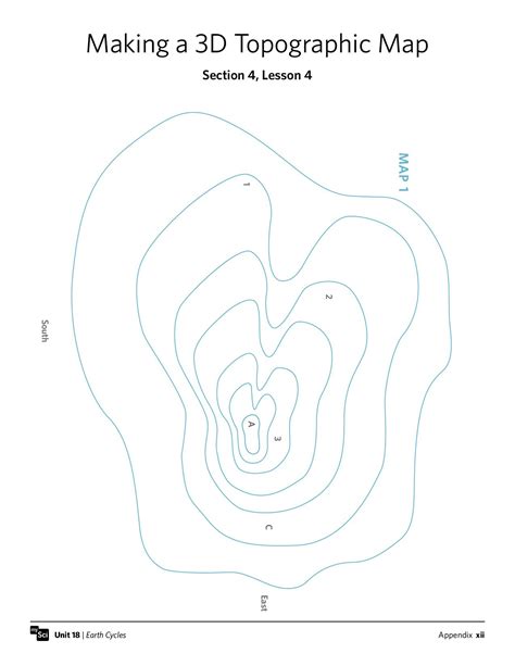 Simple Topographic Map Worksheet Worksheet Design Ideas