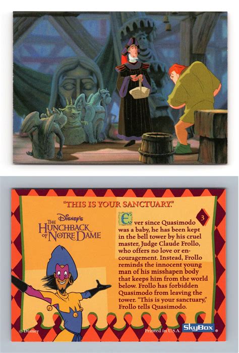 Your Sanctuary 3 Disney Hunchback Of Notre Dame 1996 Skybox Trading Card